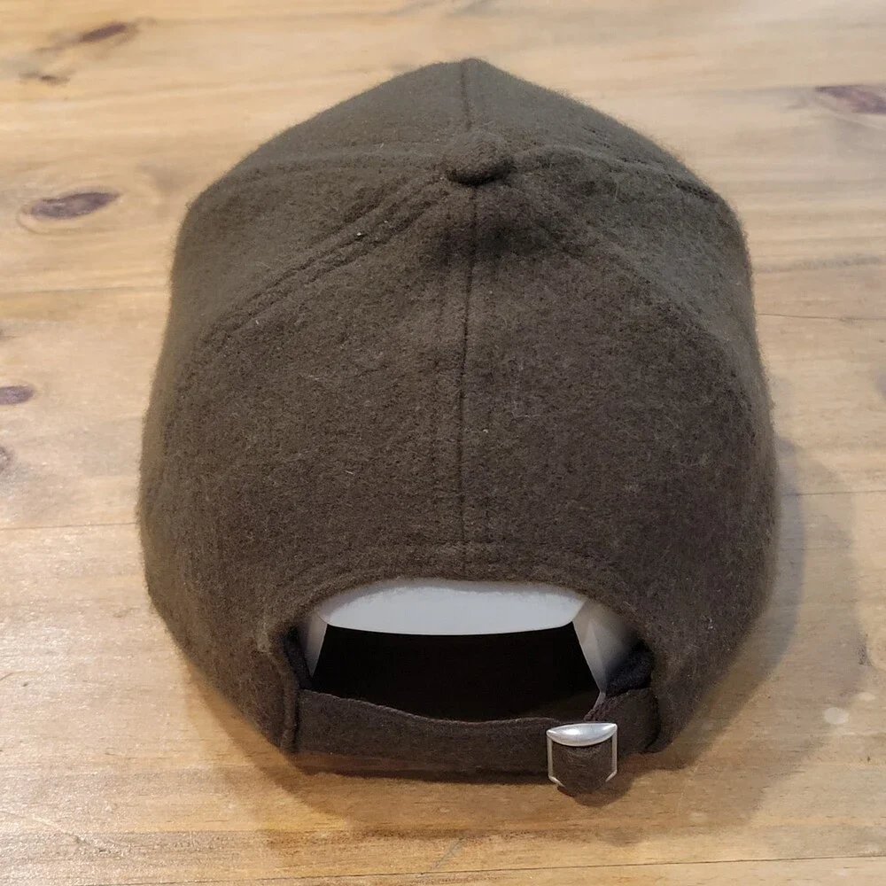 Alo Hat Cap Brown Strap Back Wool Nylon Cashmere Blend One Size District